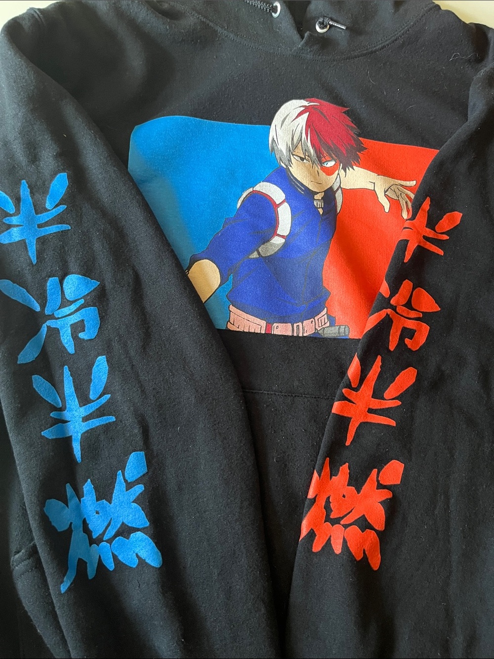 My Hero Academia Shoto Todoroki Hoodie Small